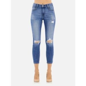 Like New! Morrison The Surfer Girl Distressed Mid Wash Skinny Jeans in 27